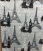 Eyfel Kulesi pop art kumaş